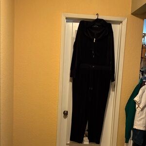 Calvin Klein Black Jumpsuit with Drawstring Waist